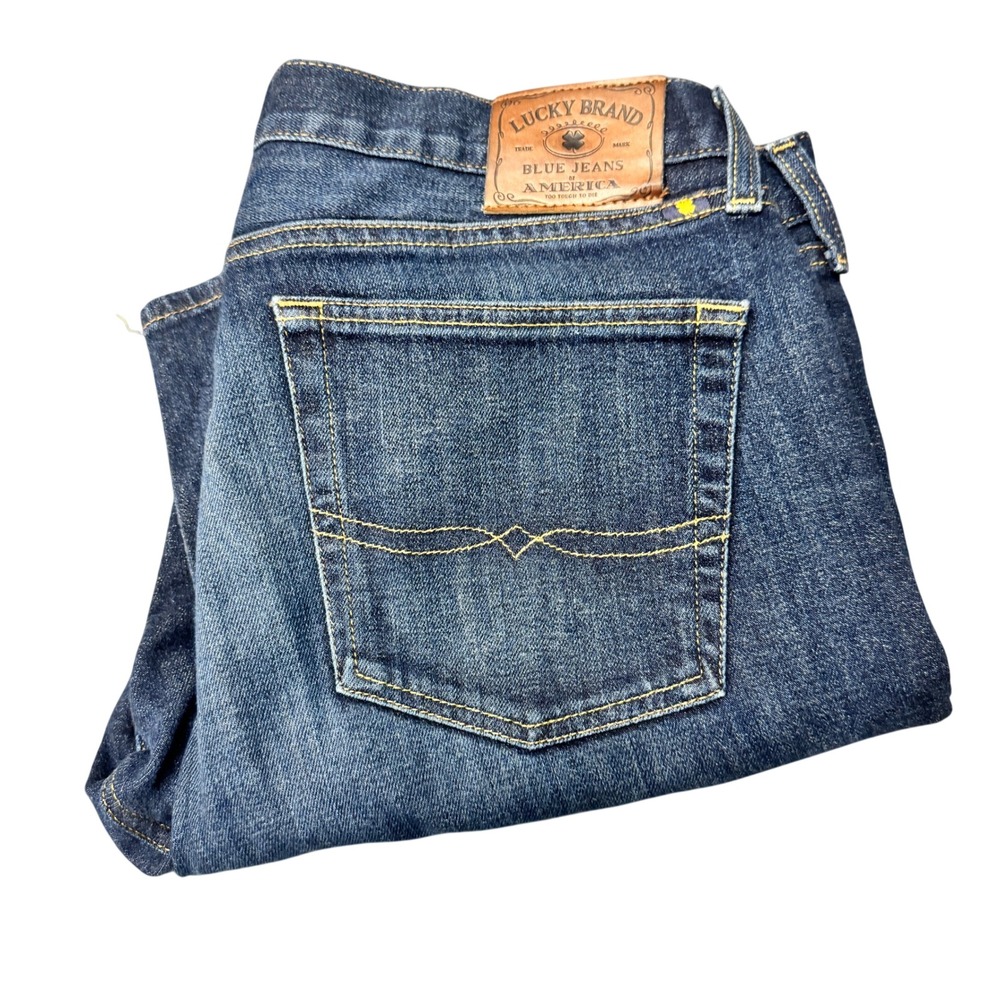 Lucky Brand Jeans 361 Vintage Straight Mens 36x30 (37x30 ACTUAL) Blue Denim